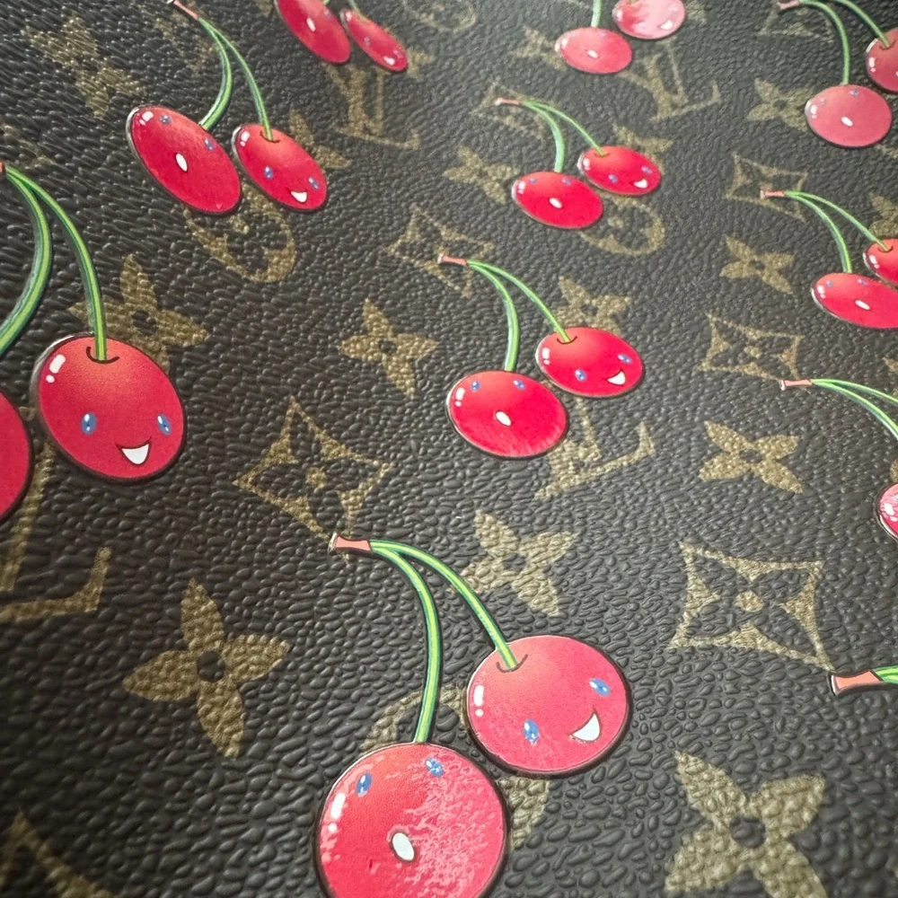 NWT 2025 LOUIS VUITTON CHERRY NEVERFULL MM - Picture 3 of 11